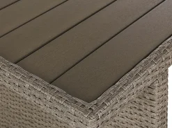 Fashion Beliani 5-Istuttava Ulkosohvaryhma Polyrottinki Ruskeanharmaa Bardi