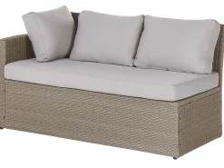 Fashion Beliani 5-Istuttava Ulkosohvaryhma Polyrottinki Ruskeanharmaa Bardi