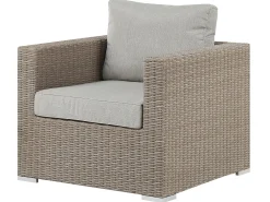 Online Beliani 6-Istuttava Ulkosohvaryhma Polyrottinki Vasenk. Ruskeanharmaa Contare