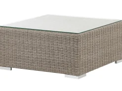 Online Beliani 6-Istuttava Ulkosohvaryhma Polyrottinki Vasenk. Ruskeanharmaa Contare