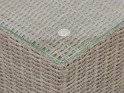 Online Beliani 6-Istuttava Ulkosohvaryhma Polyrottinki Vasenk. Ruskeanharmaa Contare