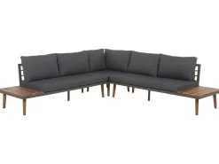 Discount Beliani 5-Istuttava Ulkosohvaryhma Akasiapuu Harmaa Corato