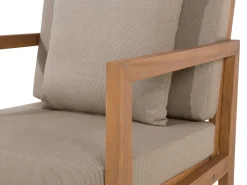 Ulkokalusteet<Beliani 7-Istuttava Ulkosohvaryhma Sertifioitu Akaasia Vaalea Puu Pataja