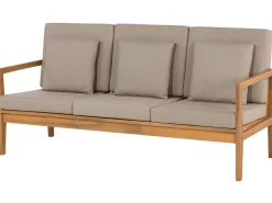 Ulkokalusteet<Beliani 7-Istuttava Ulkosohvaryhma Sertifioitu Akaasia Vaalea Puu Pataja