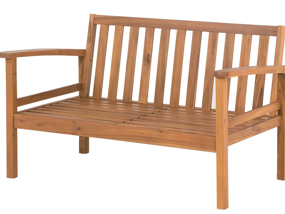 Clearance Beliani 4-Istuttava Ulkosohvaryhma Akaasia Vaalea Puu Manila