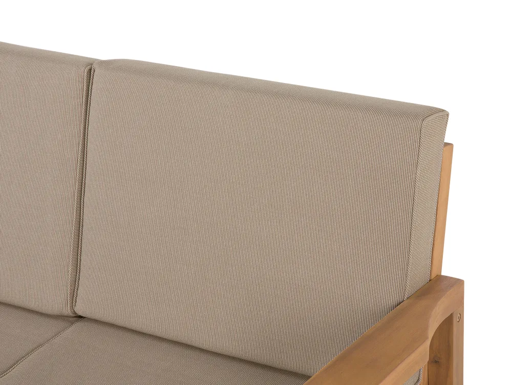 Clearance Beliani 4-Istuttava Ulkosohvaryhma Akaasia Vaalea Puu Manila