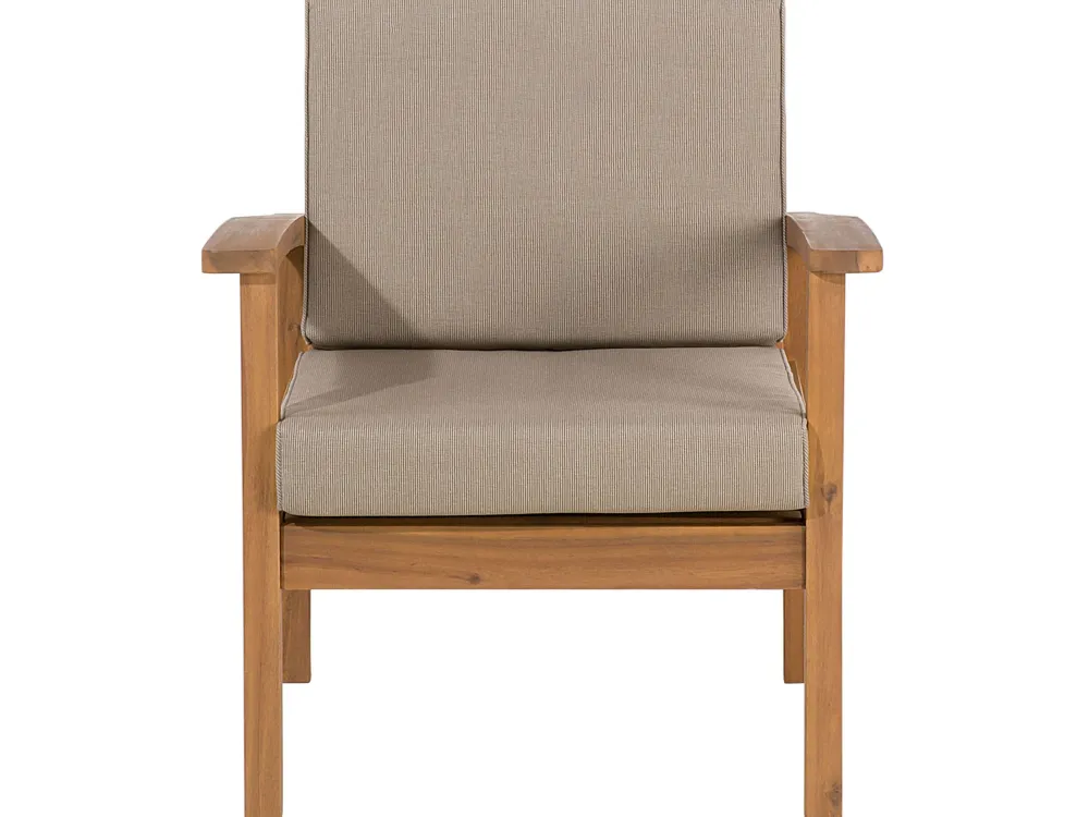 Clearance Beliani 4-Istuttava Ulkosohvaryhma Akaasia Vaalea Puu Manila