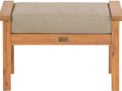 Clearance Beliani 4-Istuttava Ulkosohvaryhma Akaasia Vaalea Puu Manila