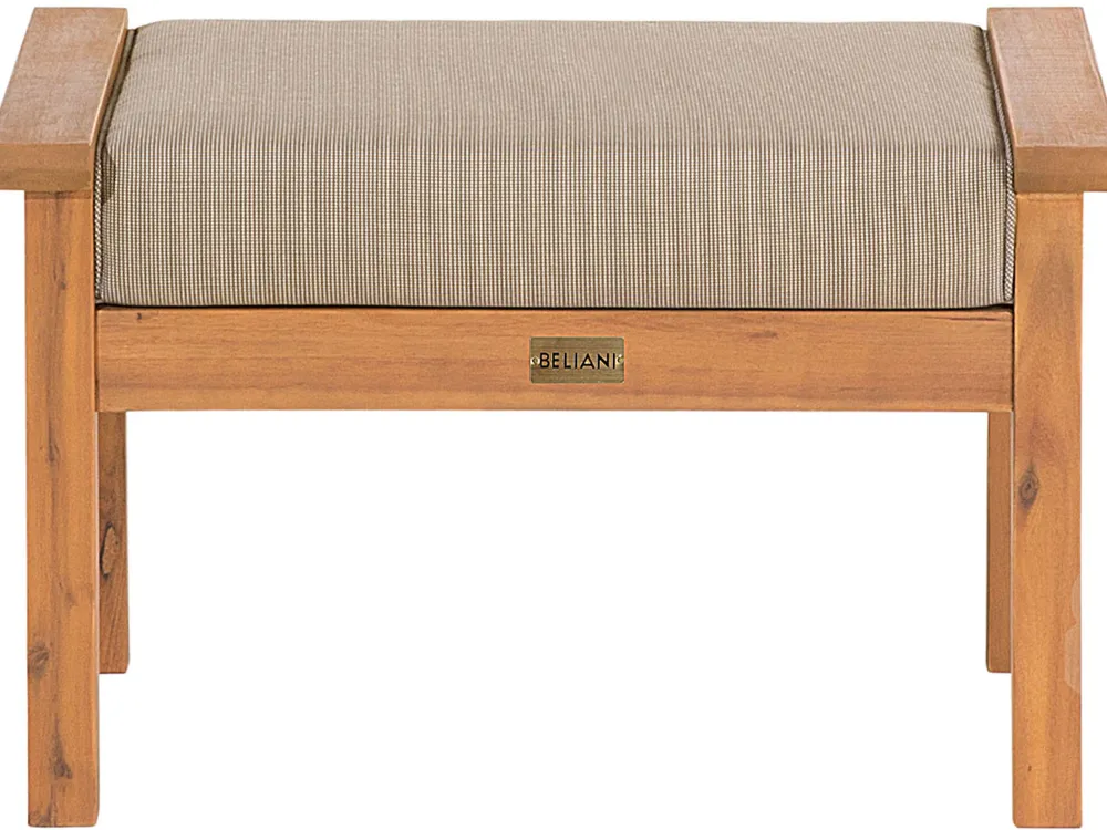 Clearance Beliani 4-Istuttava Ulkosohvaryhma Akaasia Vaalea Puu Manila