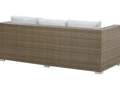 Ulkokalusteet<Beliani 5-Istuttava Ulkosohvaryhma Polyrottinki Valkoinen Belluno