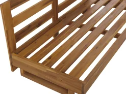 Ulkokalusteet<Beliani 5-Istuttava Ulkosohvaryhma Akasiapuu Vasenk. Valkoinen Marettimo