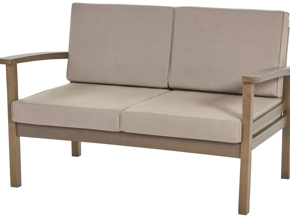 Shop Beliani 4-Istuttava Ulkosohvaryhma Akaasia Tumma Puu Manila