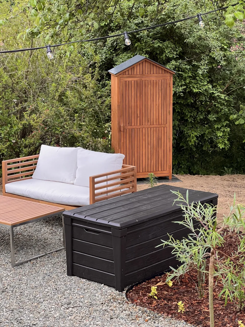 Ulkokalusteet<Beliani 4-Istuttava Ulkosohvaryhma Akasiapuu Valkoinen Bermuda