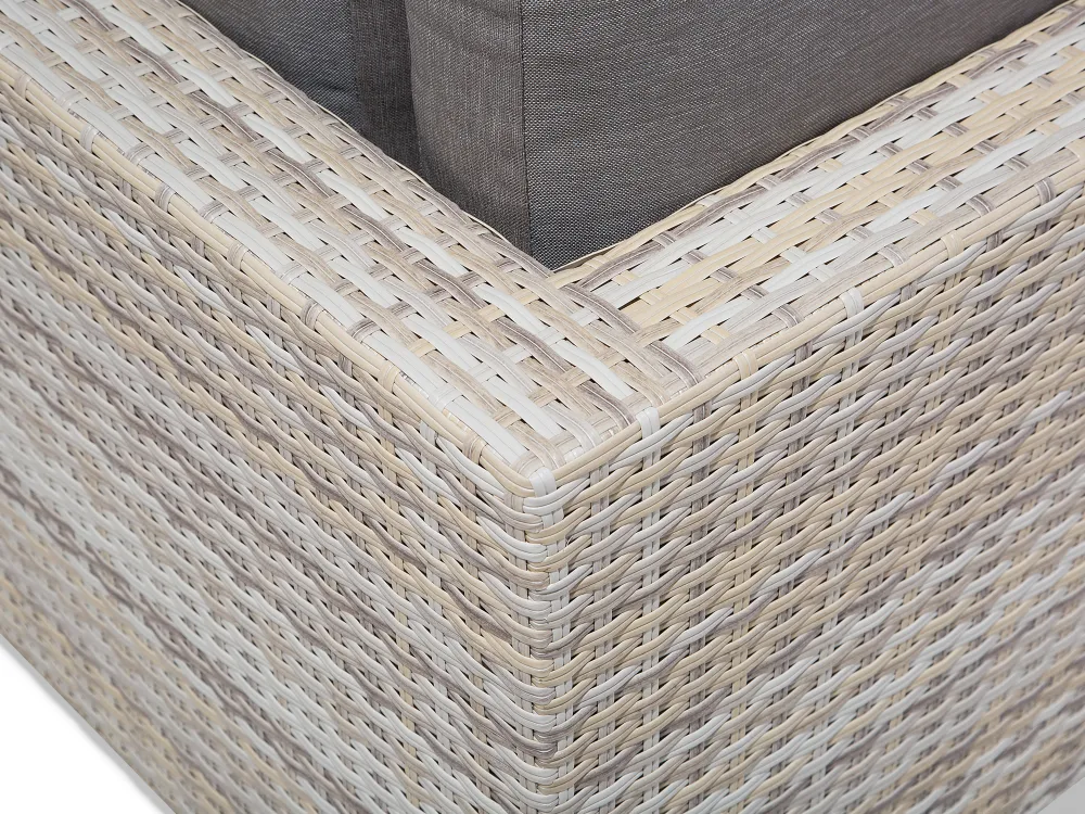 Ulkokalusteet<Beliani 5-Istuttava Ulkosohvaryhma Polyrottinki Harmaa Lanciano