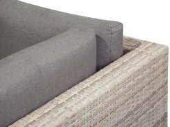 Ulkokalusteet<Beliani 5-Istuttava Ulkosohvaryhma Polyrottinki Harmaa Lanciano