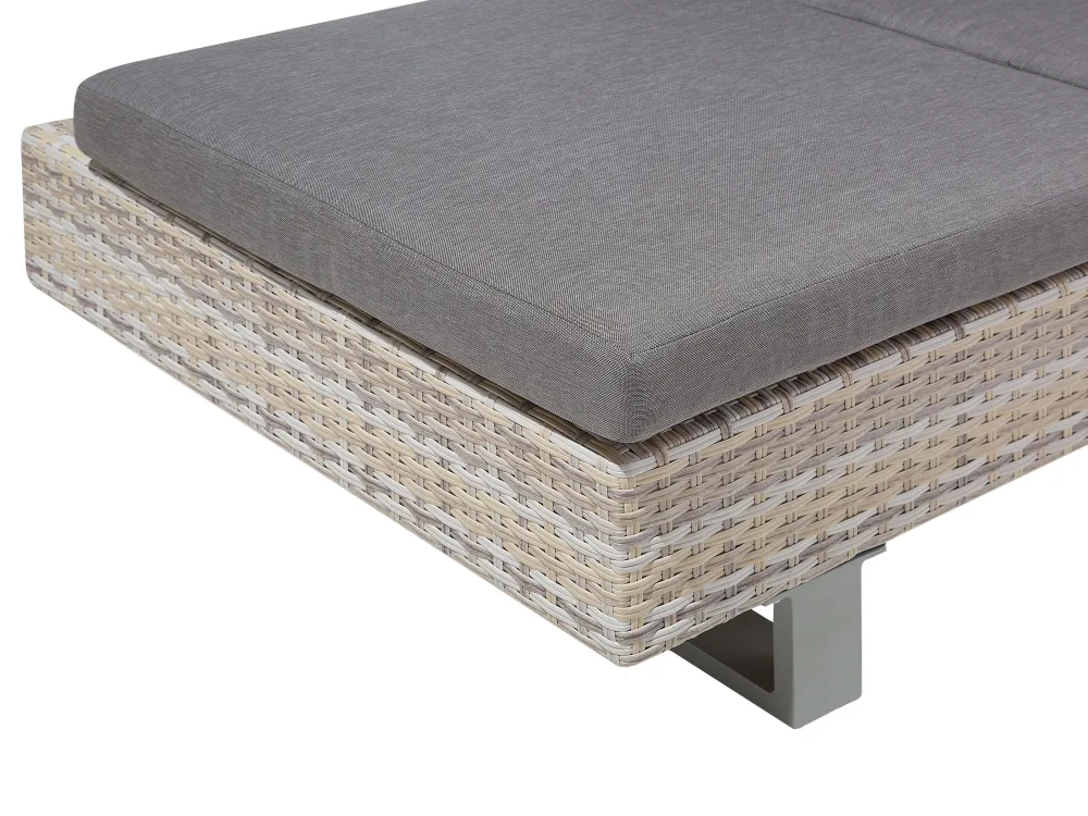 Ulkokalusteet<Beliani 5-Istuttava Ulkosohvaryhma Polyrottinki Harmaa Lanciano