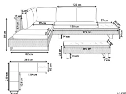 Ulkokalusteet<Beliani 5-Istuttava Ulkosohvaryhma Polyrottinki Harmaa Lanciano