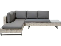 Ulkokalusteet<Beliani 5-Istuttava Ulkosohvaryhma Polyrottinki Harmaa Lanciano