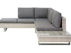 Ulkokalusteet<Beliani 5-Istuttava Ulkosohvaryhma Polyrottinki Harmaa Lanciano