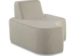 Ulkokalusteet<Beliani 2-Istuttava Ulkosohvaryhma Kangas Vaaleanharmaa Fabro