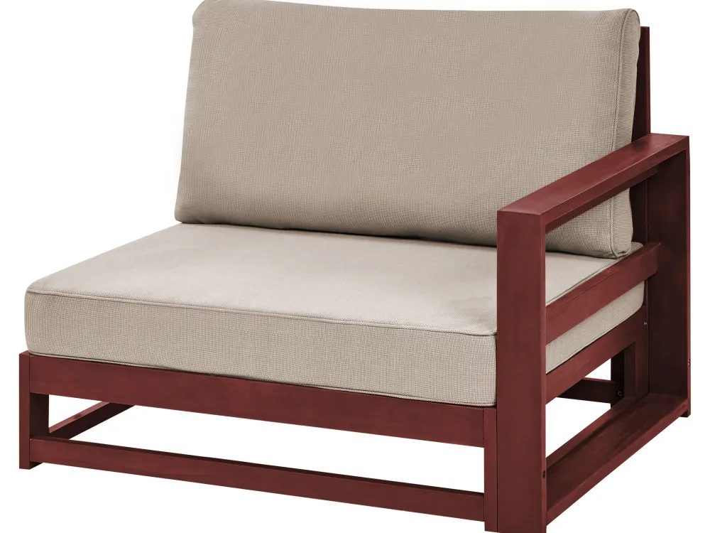 Ulkokalusteet<Beliani 4-Istuttava Ulkosohvaryhma Sertifioitu Akaasia Vasenk. Mahonginruskea Timor Ii