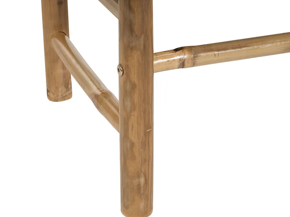 Ulkokalusteet<Beliani 2-Istuttava Ulkosohvaryhma Bambu Vaalea Puu/Ruskeanharmaa Todi