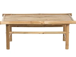 Ulkokalusteet<Beliani 2-Istuttava Ulkosohvaryhma Bambu Vaalea Puu/Ruskeanharmaa Todi