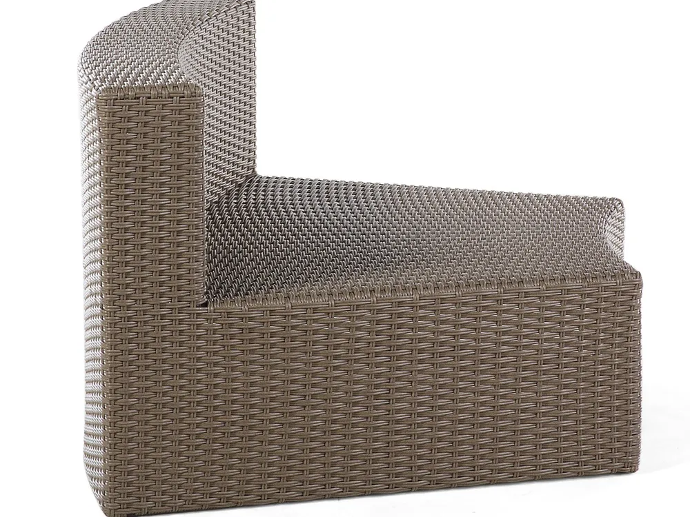 Sale Beliani 9-Istuttava Ulkosohvaryhma Polyrottinki Ruskea Severo