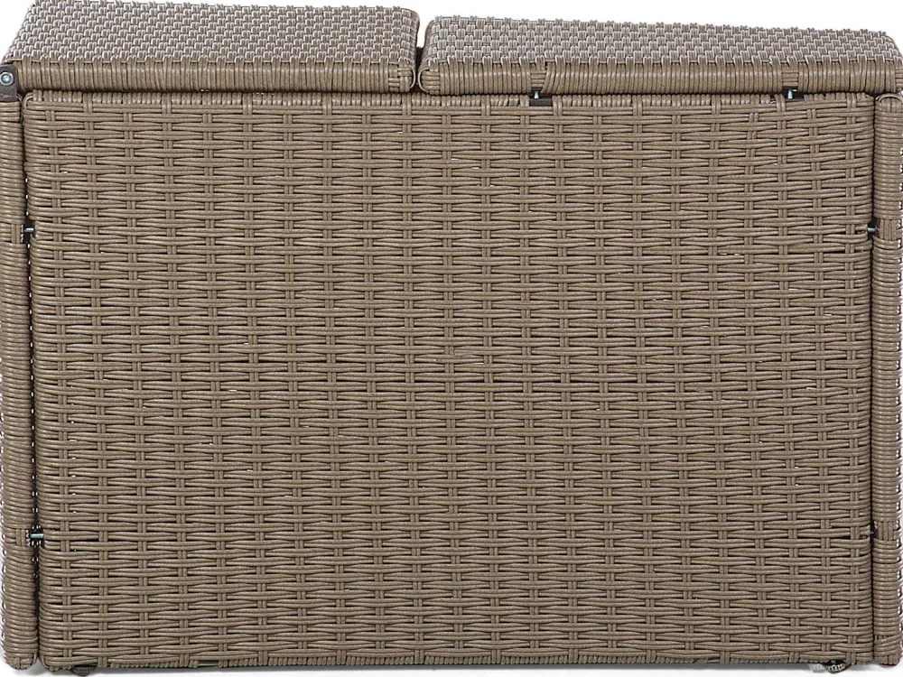 Sale Beliani 9-Istuttava Ulkosohvaryhma Polyrottinki Ruskea Severo