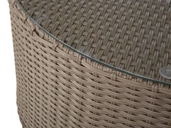 Sale Beliani 9-Istuttava Ulkosohvaryhma Polyrottinki Ruskea Severo