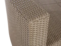 Sale Beliani 9-Istuttava Ulkosohvaryhma Polyrottinki Ruskea Severo