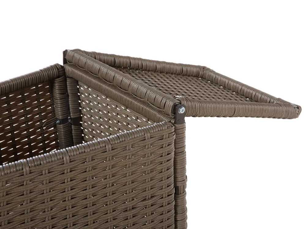 Sale Beliani 9-Istuttava Ulkosohvaryhma Polyrottinki Ruskea Severo