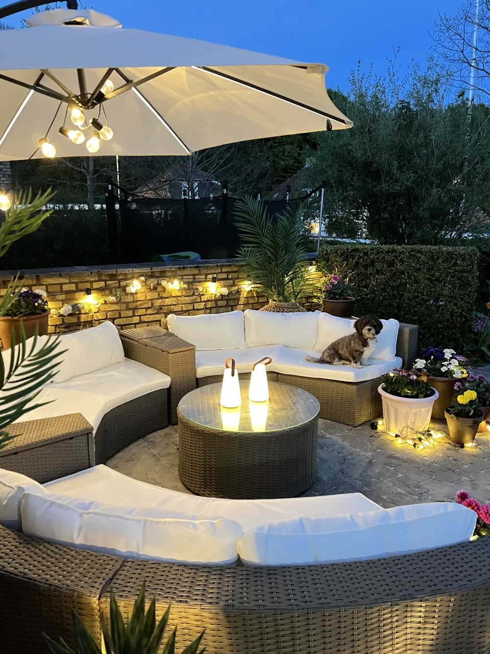 Sale Beliani 9-Istuttava Ulkosohvaryhma Polyrottinki Ruskea Severo