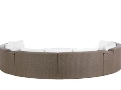 Sale Beliani 9-Istuttava Ulkosohvaryhma Polyrottinki Ruskea Severo