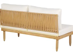 New Beliani 4-Istuttava Ulkosohvaryhma Akasiapuu Oikeak. Valkoinen Cremona