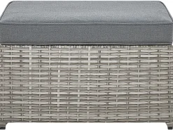 Ulkokalusteet<Beliani 5-Istuttava Ulkosohvaryhma Polyrottinki Oikeak. Harmaa Sabbia