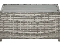 Ulkokalusteet<Beliani 5-Istuttava Ulkosohvaryhma Polyrottinki Oikeak. Harmaa Sabbia