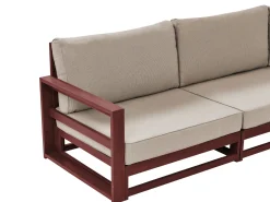 Shop Beliani 5-Istuttava Ulkosohvaryhma Sertifioitu Akaasia Mahonginruskea Timor Ii