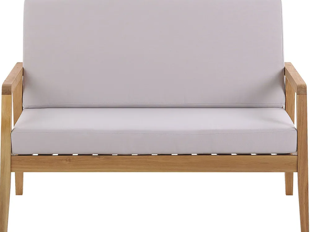 Shop Beliani 4-Istuttava Ulkosohvaryhma Akasiapuu Ruskeanharmaa Pallano