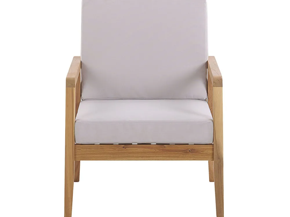 Shop Beliani 4-Istuttava Ulkosohvaryhma Akasiapuu Ruskeanharmaa Pallano