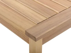 Shop Beliani 4-Istuttava Ulkosohvaryhma Akasiapuu Ruskeanharmaa Pallano