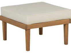 Ulkokalusteet<Beliani 6-Istuttava Ulkosohvaryhma Akasiapuu Valkoinen Baratti