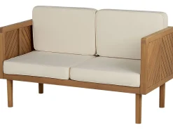 Ulkokalusteet<Beliani 6-Istuttava Ulkosohvaryhma Akasiapuu Valkoinen Baratti