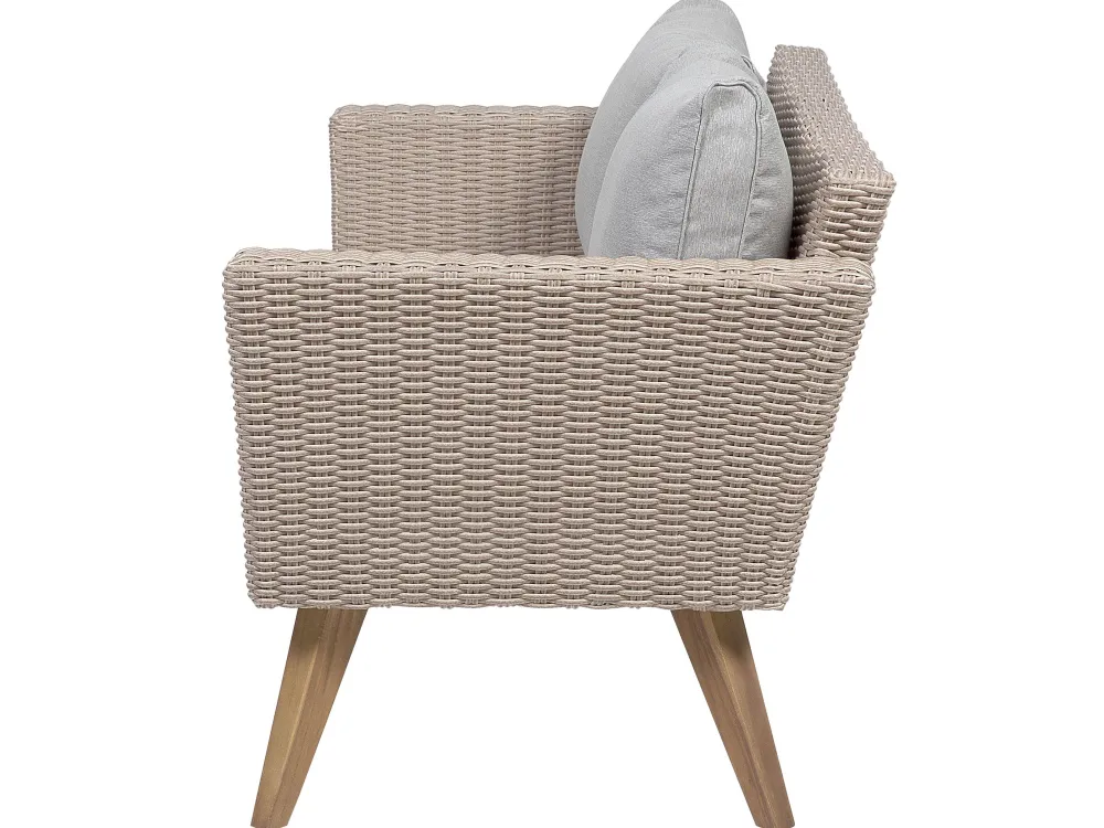 Ulkokalusteet<Beliani 4-Istuttava Ulkosohvaryhma Polyrottinki Harmaa Vittoria