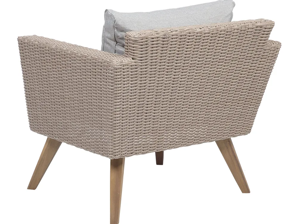 Ulkokalusteet<Beliani 4-Istuttava Ulkosohvaryhma Polyrottinki Harmaa Vittoria