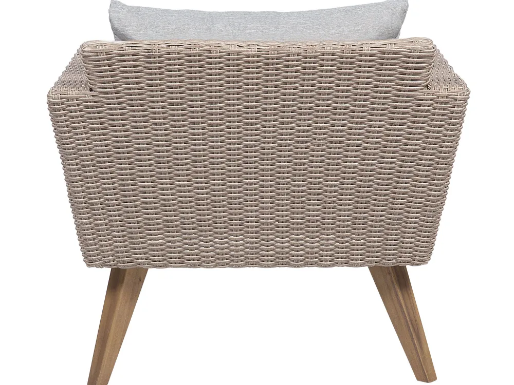 Ulkokalusteet<Beliani 4-Istuttava Ulkosohvaryhma Polyrottinki Harmaa Vittoria