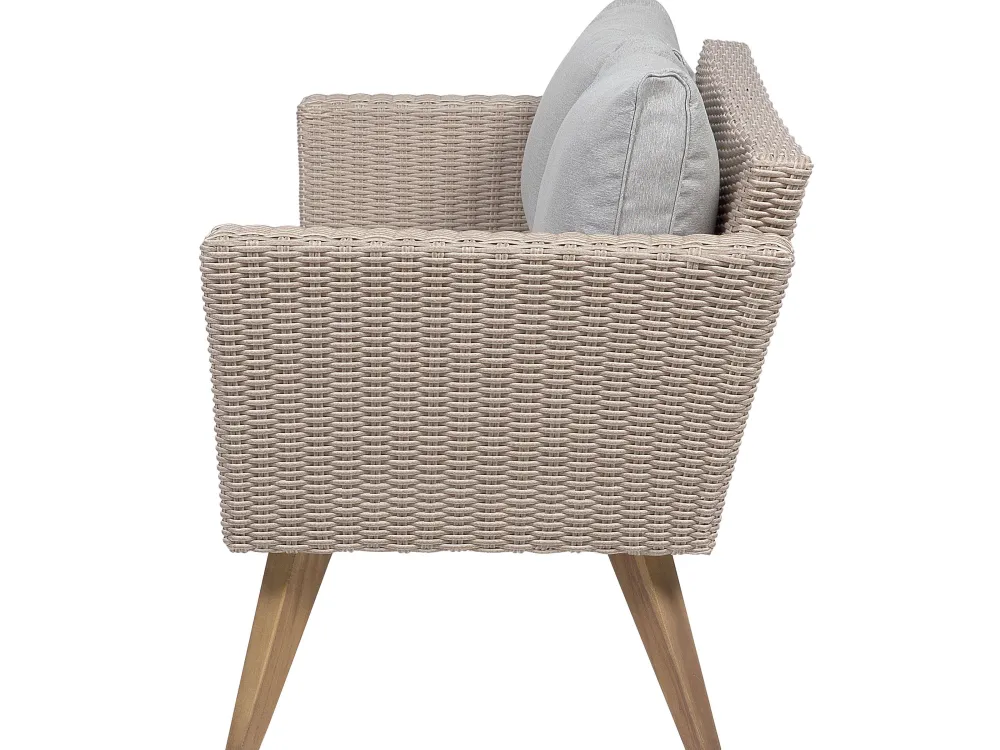 Ulkokalusteet<Beliani 4-Istuttava Ulkosohvaryhma Polyrottinki Harmaa Vittoria