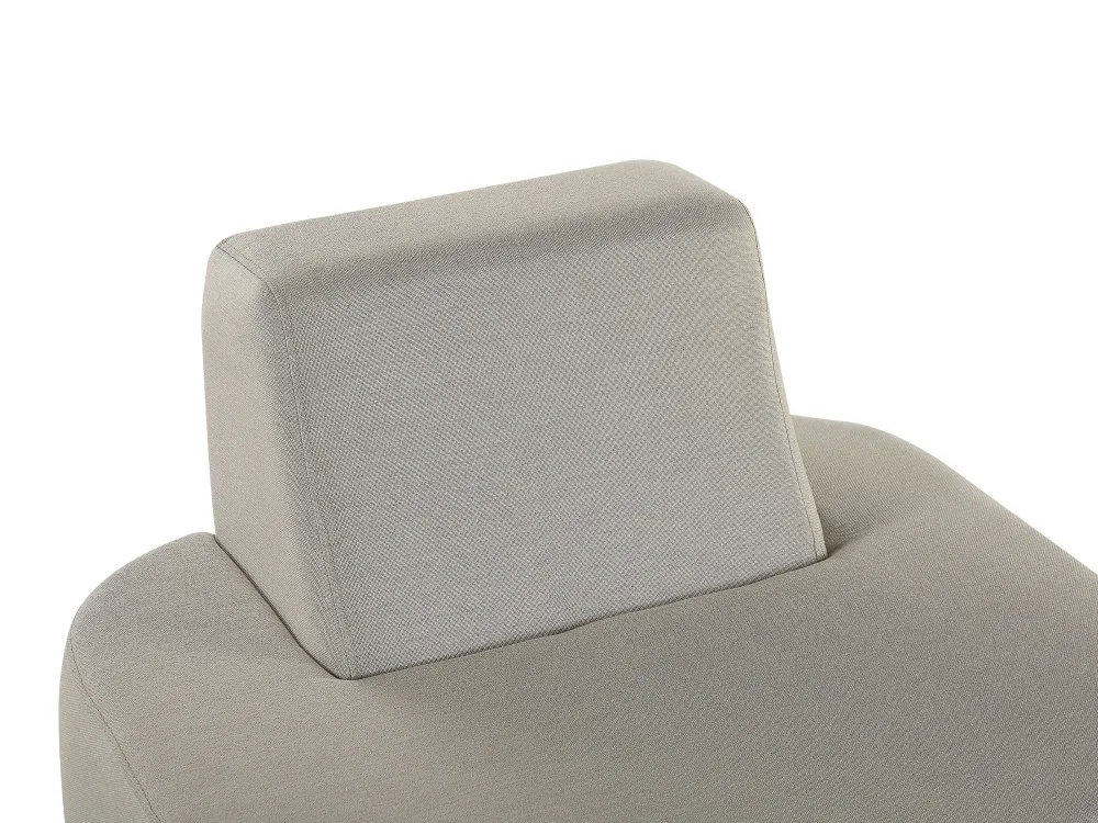 Hot Beliani 4-Istuttava Ulkosohvaryhma Kangas Vaaleanharmaa Fabro