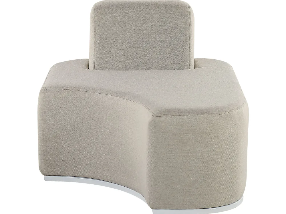 Hot Beliani 4-Istuttava Ulkosohvaryhma Kangas Vaaleanharmaa Fabro