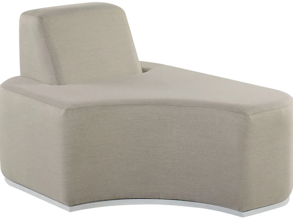 Hot Beliani 4-Istuttava Ulkosohvaryhma Kangas Vaaleanharmaa Fabro